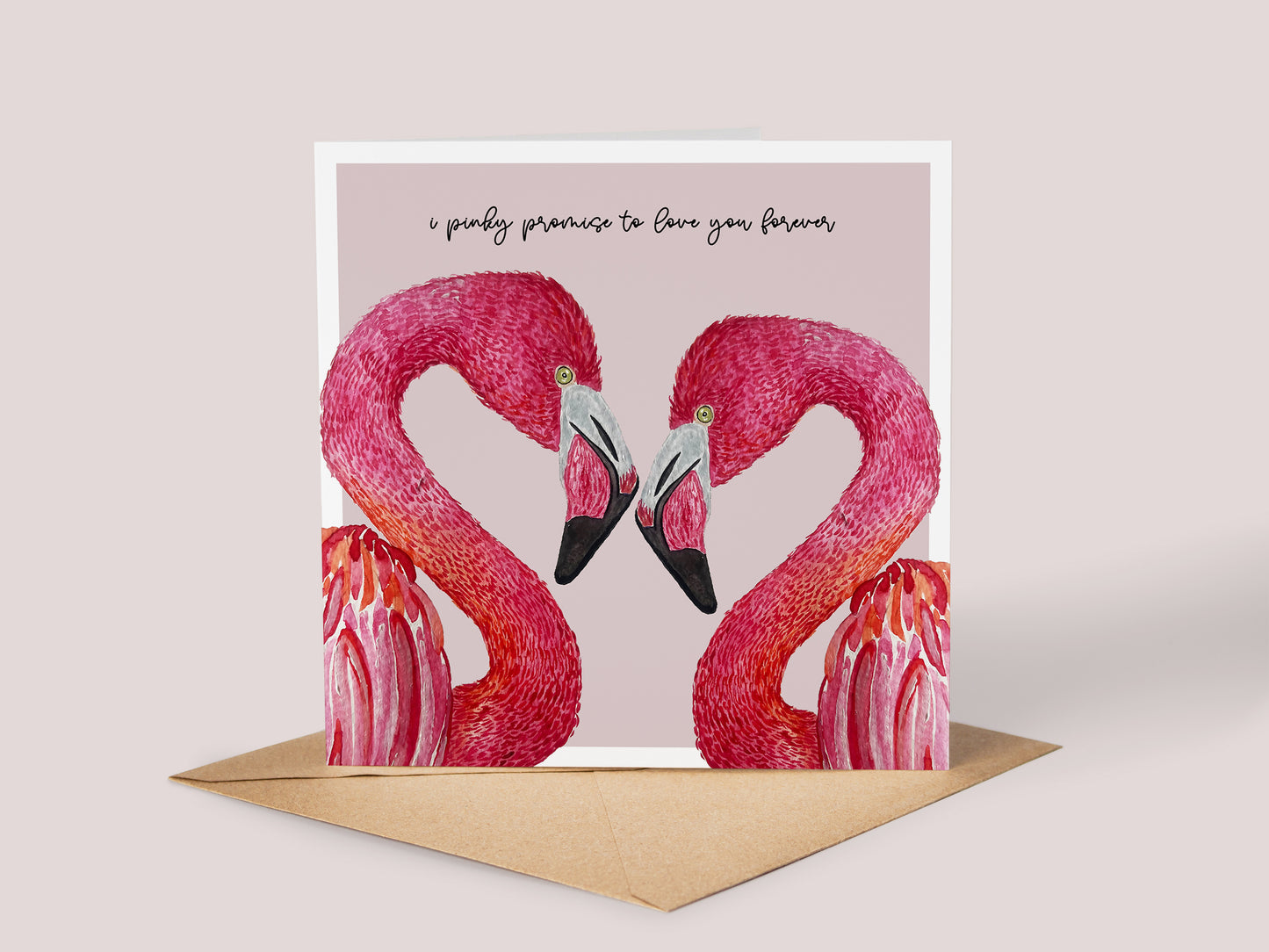 Flamingo Anniversary Card