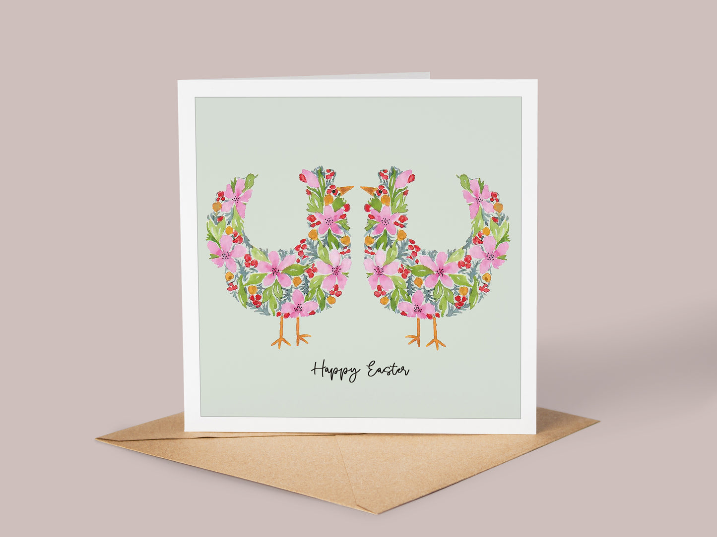 Happy Hens Easter Card