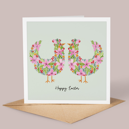 Happy Hens Easter Card