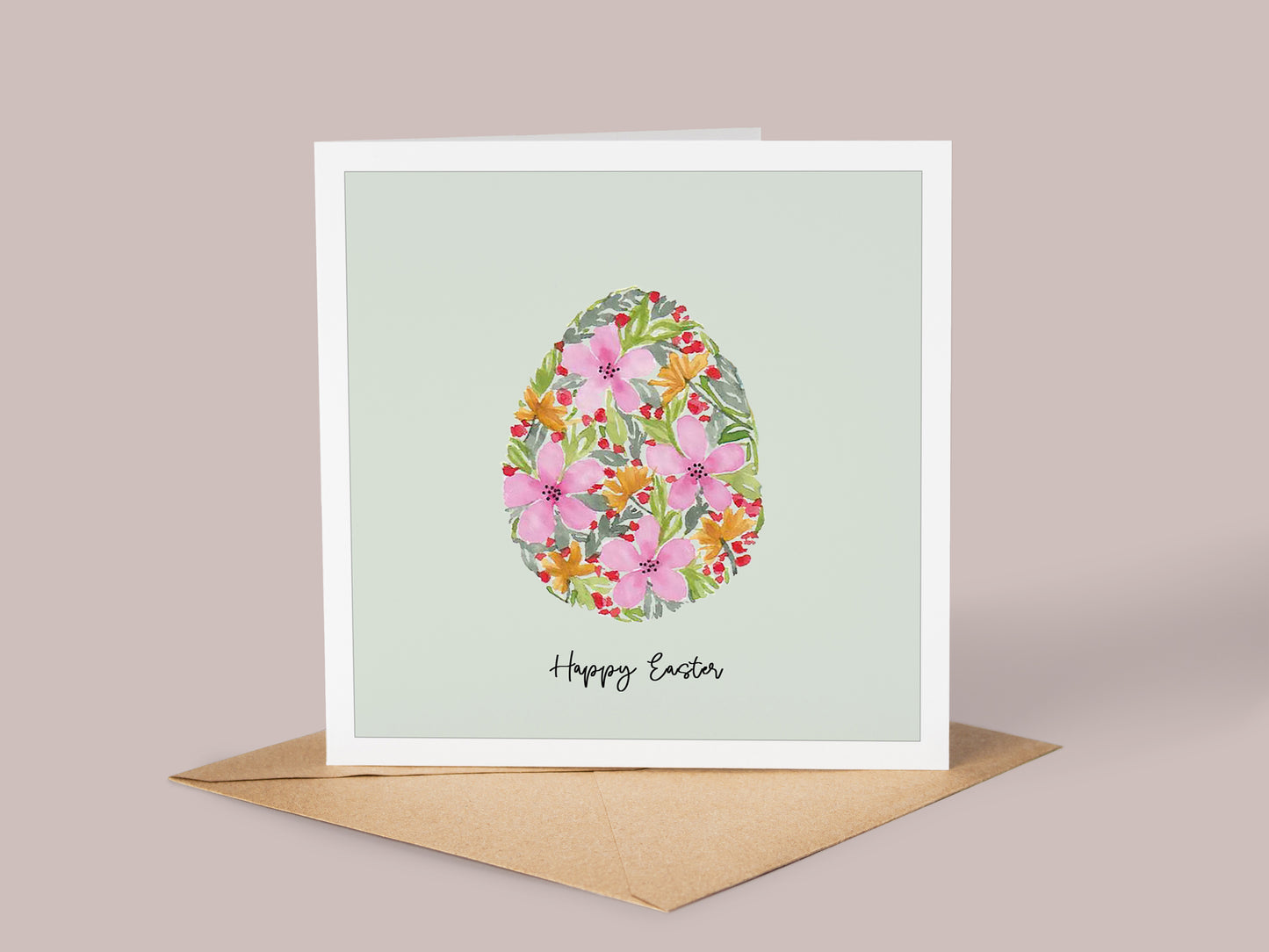 Floral Easter Card