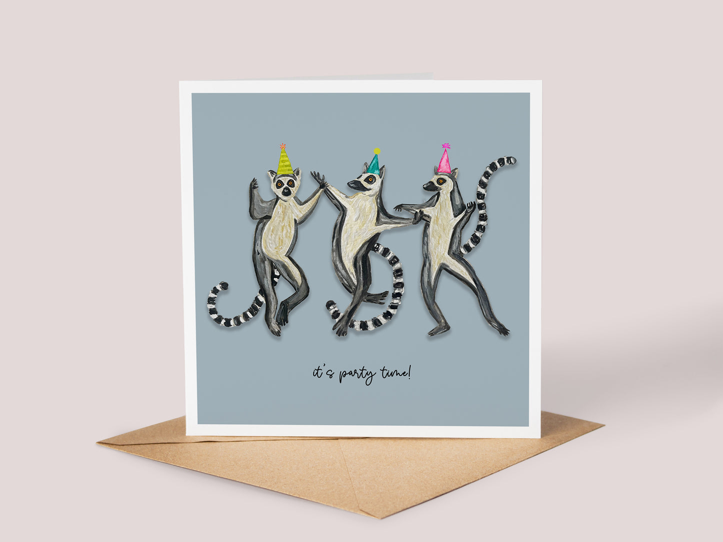 Lemur Birthday Card