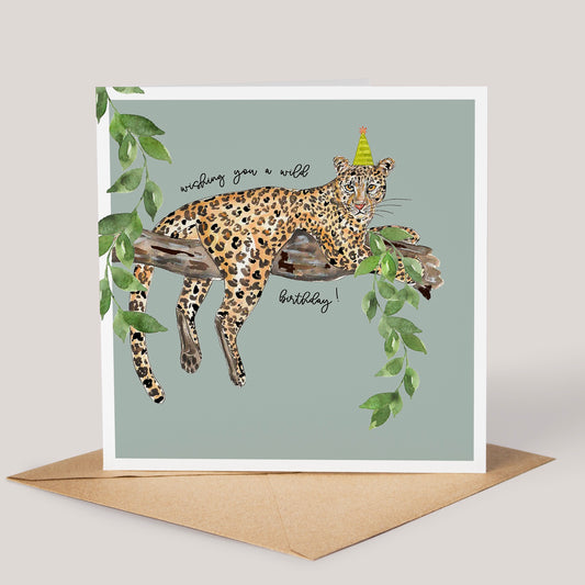 Leopard Birthday Card