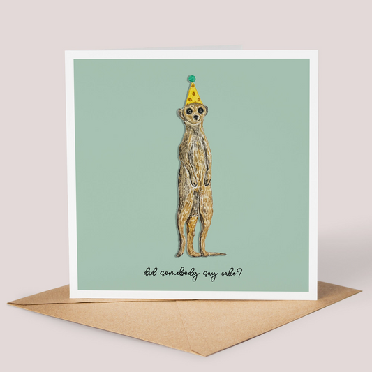 Meerkat Birthday Card