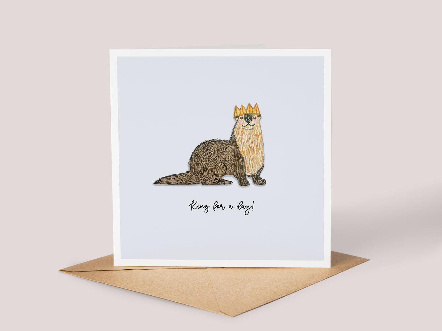 Otter King Card