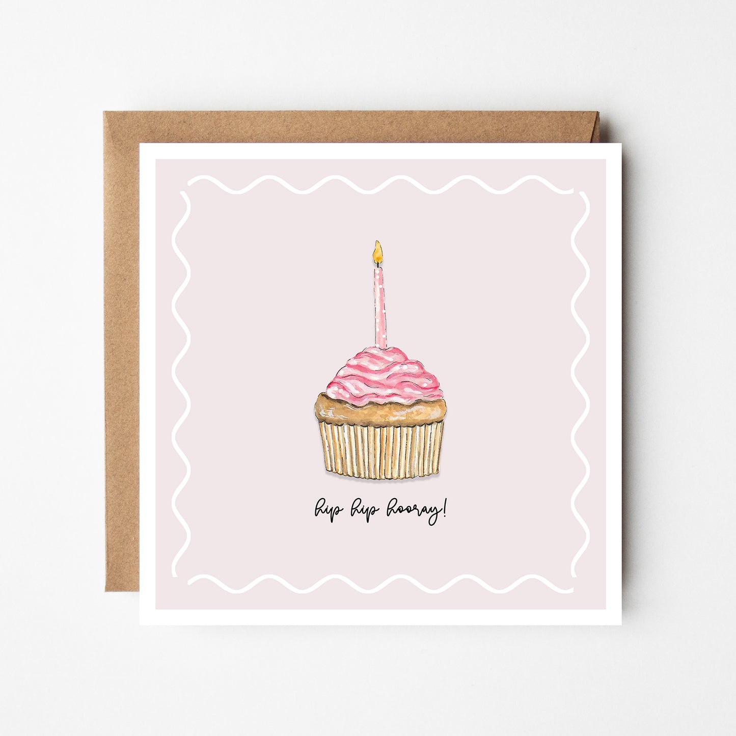 Pink Cupcake Card