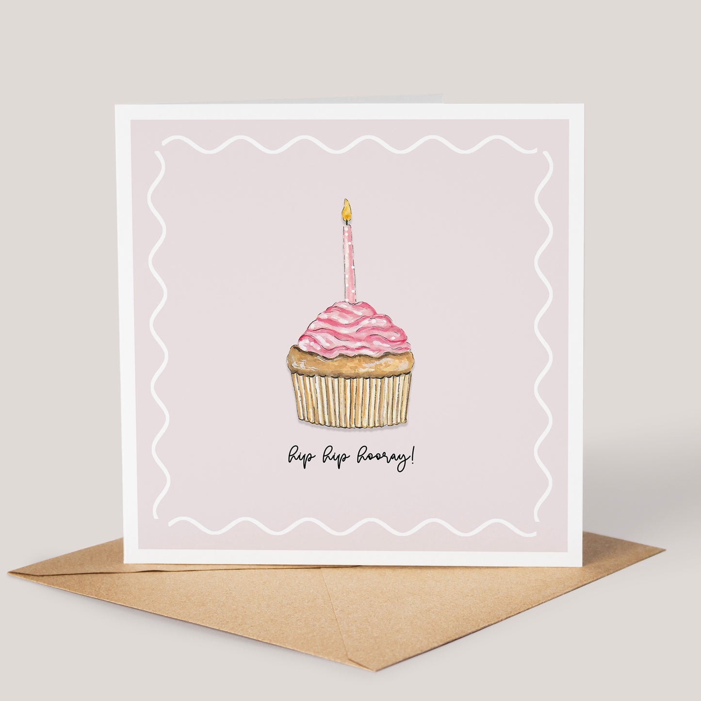 Pink Cupcake Card