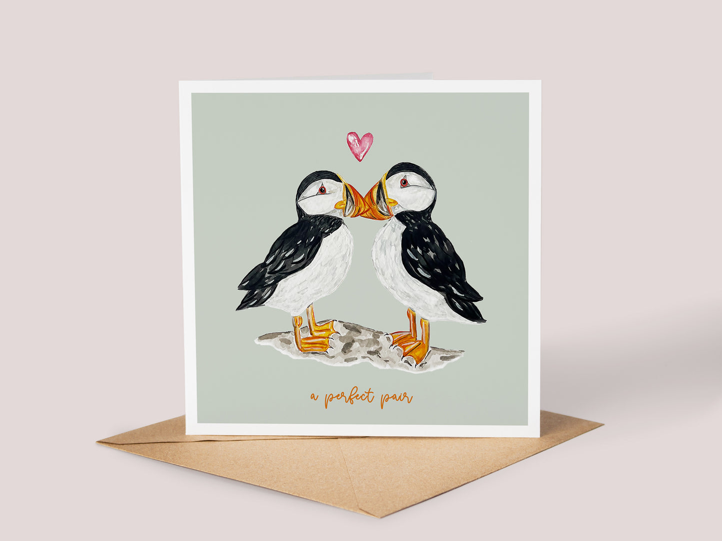 Puffin Love Card