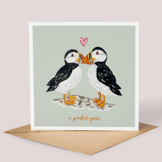 Puffin Love Card