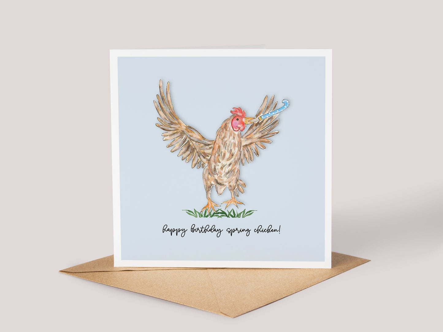Spring Chicken Card