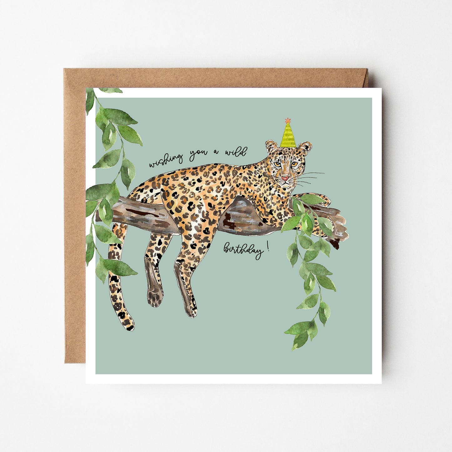 Leopard Birthday Card