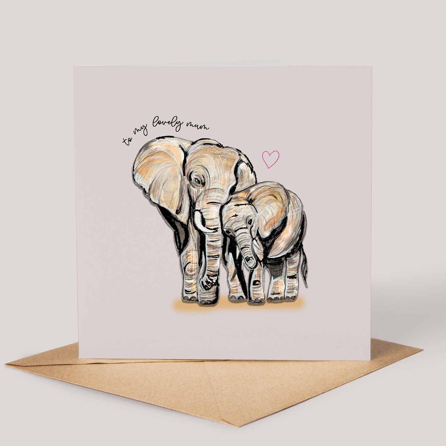 Lovely Mum Elephant Card